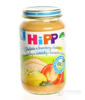 HiPP Príkrm Paradajky, zemiaky a kura Junior menu (od ukonč. 9. mesiaca) 1x220 g