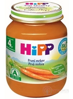 HiPP Príkrm Prvá mrkva zeleninový (od ukonč. 4. mesiaca) 1x125 g
