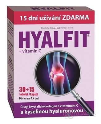 HYALFIT + vitamín C cps 30+15 zadarmo (45 ks)