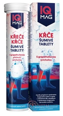 IQ MAG KŔČE šumivé tablety s grapefruitovou príchuťou 1x20 ks