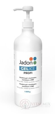 Jadon GEL ICE Profi chladivý gél s kostihojom, mentolom a CBD 1x1000 g