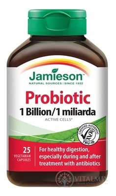JAMIESON PROBIOTIC 1 MILIARDA cps zmes bakteriálnych kultúr - 5 kmeňov 1x25 ks