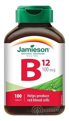 JAMIESON VITAMÍN B12 METYLKOBALAMÍN 100 µg tbl 1x100 ks