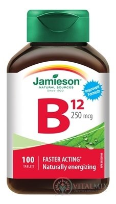 JAMIESON VITAMÍN B12 METYLKOBALAMÍN 250 µg tbl 1x100 ks