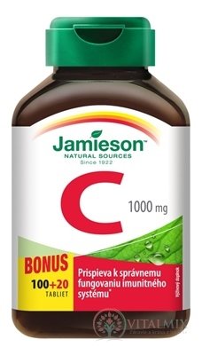 JAMIESON VITAMÍN C 1000 mg tbl 100+20 zadarmo (120 ks)