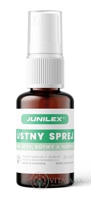 JUNILEX Ústny sprej na afty, kútiky a herpes 1x25 ml