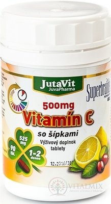 JutaVit Vitamín C 500 mg so šípkami tbl 1x90 ks