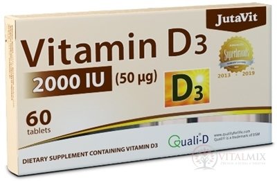 JutaVit Vitamín D3 2000 IU tbl 1x60 ks