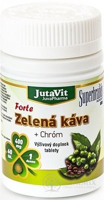 JutaVit Zelená káva Forte + Chróm tbl 1x60 ks