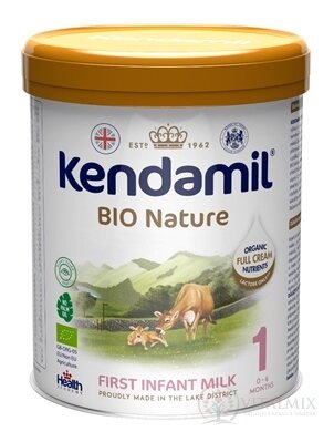 KENDAMIL 1 BIO Nature počiatočná dojčenská mliečna výživa s DHA (0 - 6 mesiacov) 1x800 g