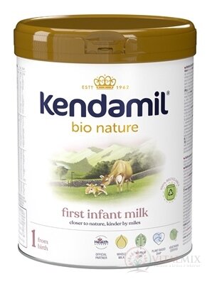 KENDAMIL BIO Nature 1 DHA+ počiatočná mliečna dojčenská výživa (od narodenia) 1x800 g