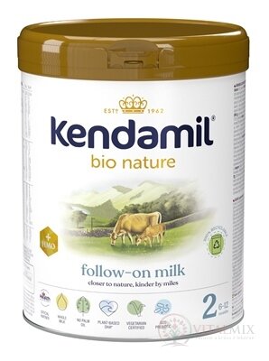 KENDAMIL BIO Nature 2 HMO+ následná mliečna dojčenská výživa (od ukonč. 6. mesiaca) 1x800 g