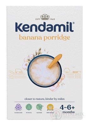 KENDAMIL Mliečna kaša s banánom (od ukonč. 4.-6. mesiaca) 1x150 g