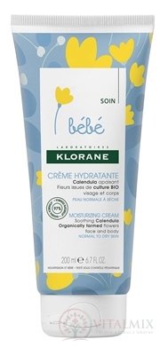 KLORANE BEBE CRÈME HYDRATANTE (inovácia 2018) hydratačný krém na tvár a telo 1x200 ml