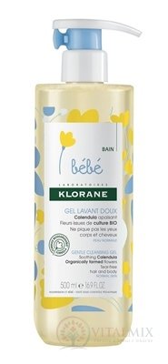 KLORANE BEBE GEL LAVANT DOUX (inovácia 2018) jemný umývací gél 1x500 ml