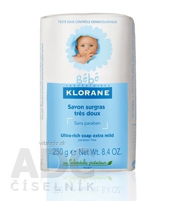 KLORANE BEBE SAVON SURGRAS výživné detské mydlo 1x250 g