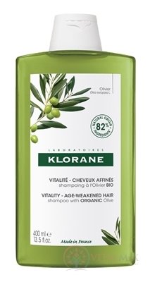 KLORANE SHAMPOOING à l'Olivier BIO šampón s olivovníkom, pre zrelé vlasy 1x400 ml