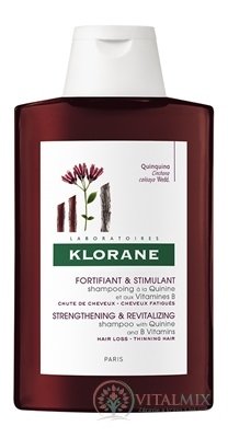 KLORANE SHAMPOOING À LA QUININE ET AUX VITAMINES B posilňujúci vlasový šampón s chinínom a vitamínmi B 1x200 ml