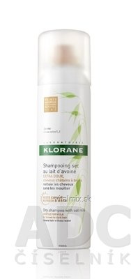 KLORANE SHAMPOOING SEC AU LAIT D'AVOINE (TEINTE) suchý šampón s ovseným mliekom - prirodzený odtieň 1x150 ml