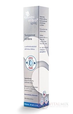Koloidné striebro AKNÉ 20 ppm sprej 1x25 ml