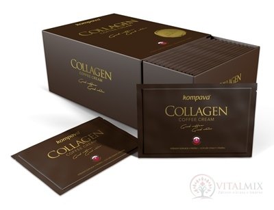 kompava COLLAGEN Coffee Cream vrecúška (prášok do kávy) 30x6 g