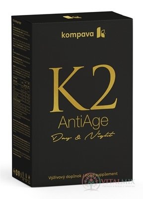 kompava K2 AntiAge Day and Night cps (na deň) 120 ks + cps (na noc) 60 ks, 1x1 set