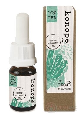 konope co. 10% + ORANICKÝ MCT KOKOSOVÝ OLEJ 1x10 ml
