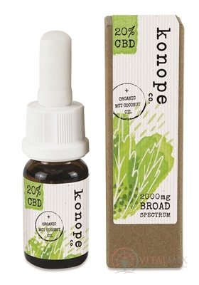 konope co. 20% + ORANICKÝ MCT KOKOSOVÝ OLEJ 1x10 ml