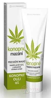 Konopné mazanie 10% konopného oleja 1x100 ml