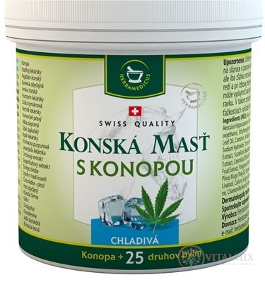 KONSKÁ MASŤ S KONOPOU CHLADIVÁ 1x250 ml