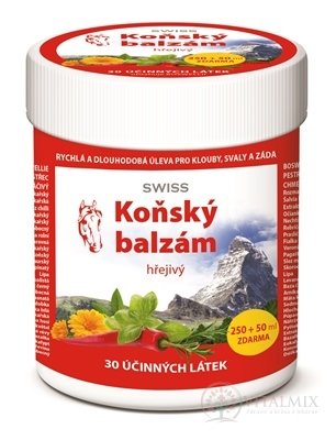 KONSKÝ BALZAM SWISS hrejivý 250+50 ml zadarmo (300 ml)