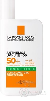 LA ROCHE-POSAY ANTHELIOS UVMUNE 400 SPF50+ FLUID fluid s ochranným faktorom, pre citlivú mastnú pleť 1x50 ml