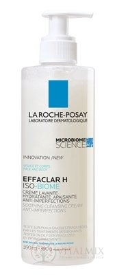 LA ROCHE-POSAY EFFACLAR H ISO-BIOME krém proti nedokonalostiam pleti, s pumpičkou 1x390 ml