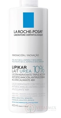 LA ROCHE-POSAY LIPIKAR LAIT UREA 10% telové mlieko, s pumpičkou 1x400 ml