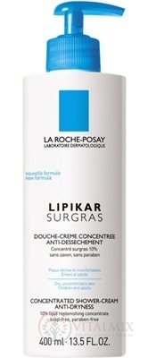 LA ROCHE-POSAY LIPIKAR SURGRAS sprchový gél (0017168683) 1x400 ml
