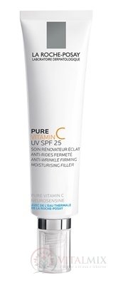 LA ROCHE-POSAY PURE VITAMIN C UV SPF 25 krém proti starnutiu pre citlivú pleť 1x40 ml