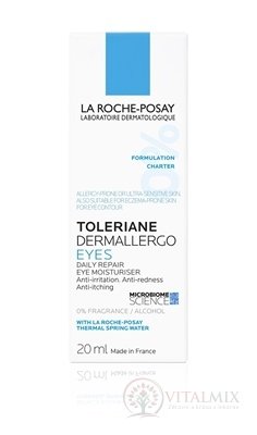 LA ROCHE-POSAY TOLERIANE DERMALLERGO EYES hydratačný a upokojujúci krém na citlivé očné okolie 1x20 ml