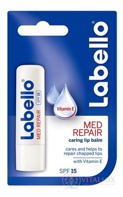 Labello MED REPAIR SPF 15 s vitamínom E, balzam na pery 1x4,8 g