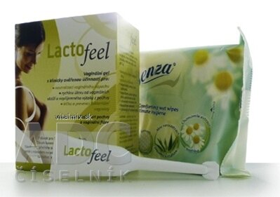 LactoFeel vaginálny gél 7x5 ml + utierky pre intímnu hygienu, 1x1 set
