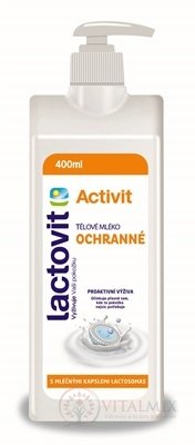 Lactovit Activit Telové mlieko ochranné, s lactosomas, s pumpičkou 1x400 ml