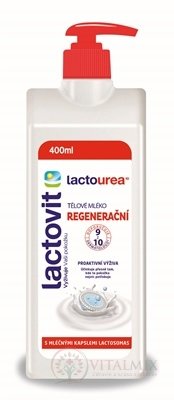 Lactovit LactoUrea telové mlieko Regeneračné regeneračné, lactosomas 1x400 ml