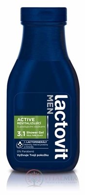 Lactovit MEN ACTIVE 3v1 Sprchový gél revitalizujúci 1x300 ml