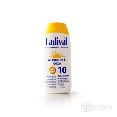 Ladival ALLERG SPF 10 gél na opaľovanie 1x200 ml