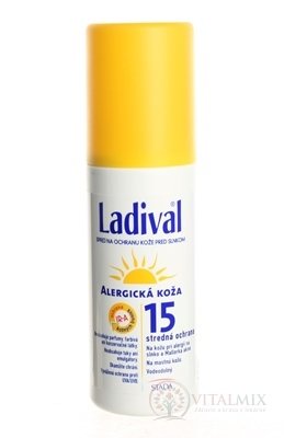 Ladival ALLERG SPF 15 sprej na ochranu kože pred slnkom 1x150 ml