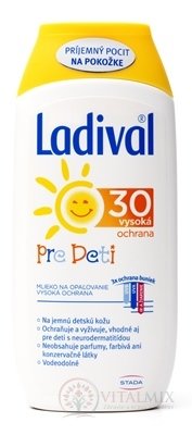 Ladival PRE DETI SPF 30 mlieko na ochranu proti slnku 1x200 ml