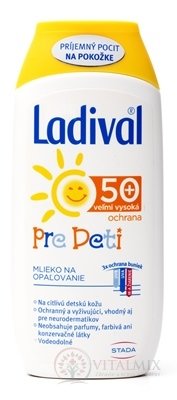 Ladival PRE DETI SPF 50+ mlieko na opaľovanie 1x200 ml