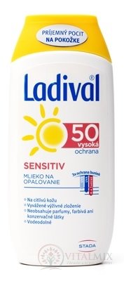 Ladival SENSITIV SPF 50 mlieko na opaľovanie 1x200 ml