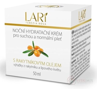 LARI nočný hydratačný krém s rakytníkovým olejom 1x50 ml