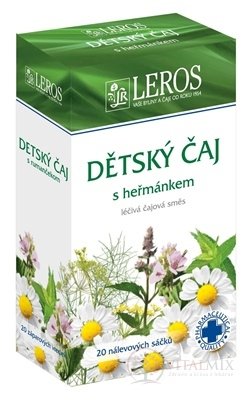 LEROS Detský čaj s rumančekom záparové vrecúška 20x1,5 g (30 g)