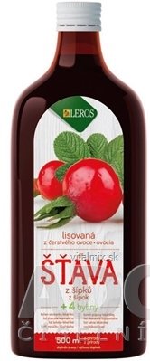 LEROS Funkčná ŠŤAVA šípka + 4 byliny 1x500 ml